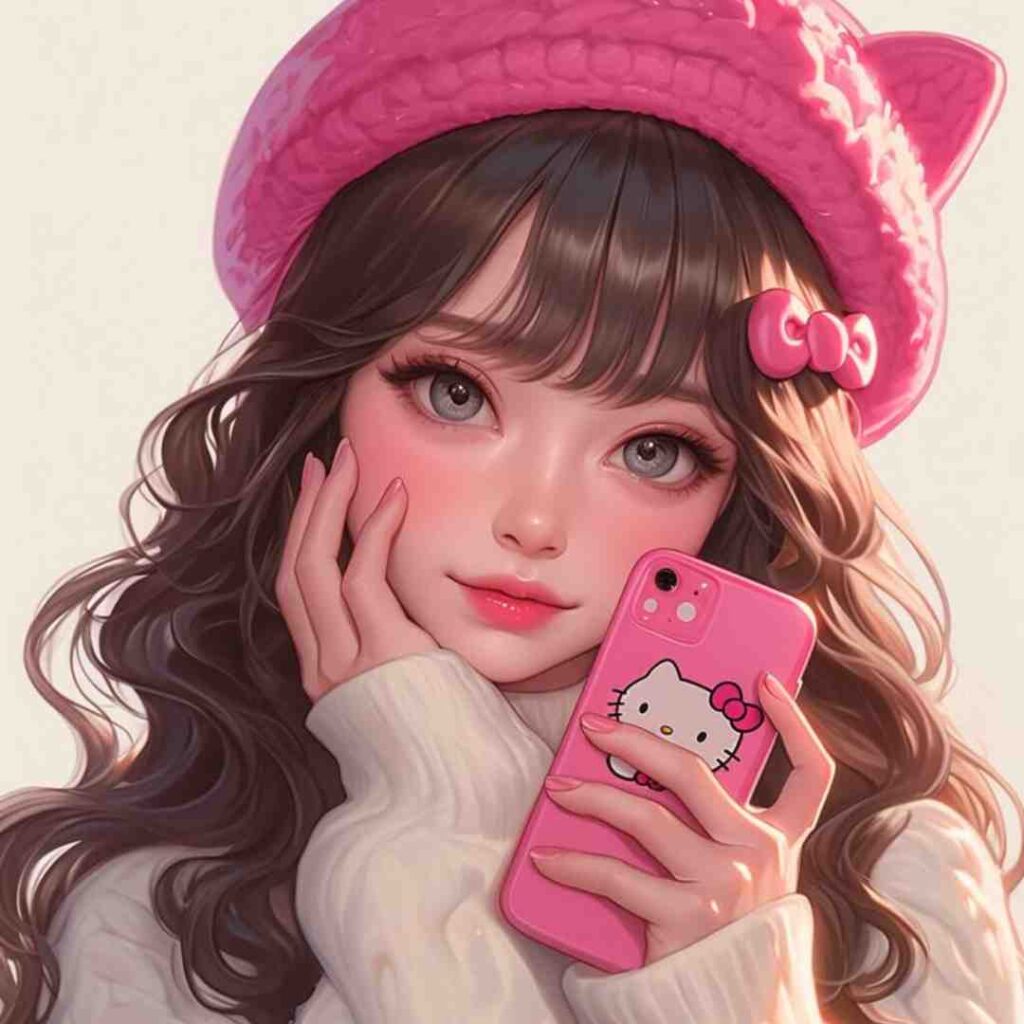 Attitude Girl Anime DP for Instagram