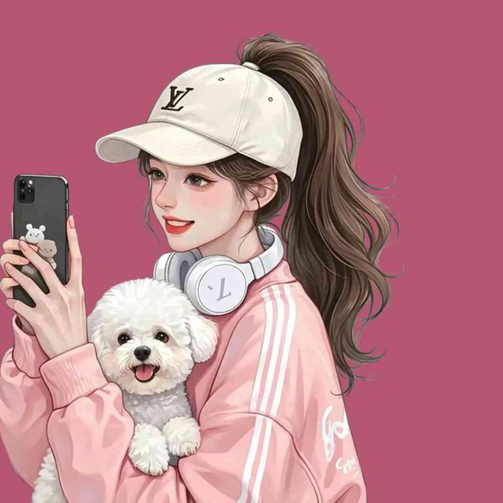 Attitude Girl Anime DP for Instagram