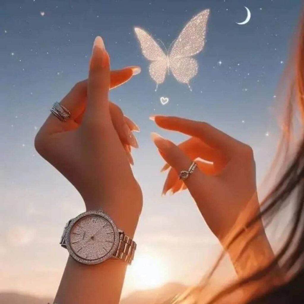 Girl Single WhatsApp DP long hair