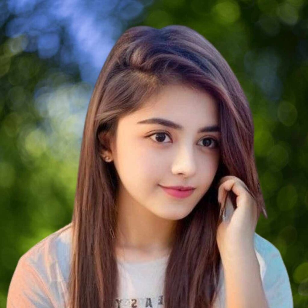 Girl Single WhatsApp DP long hair