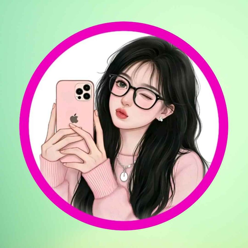 Girl Single WhatsApp DP long hair