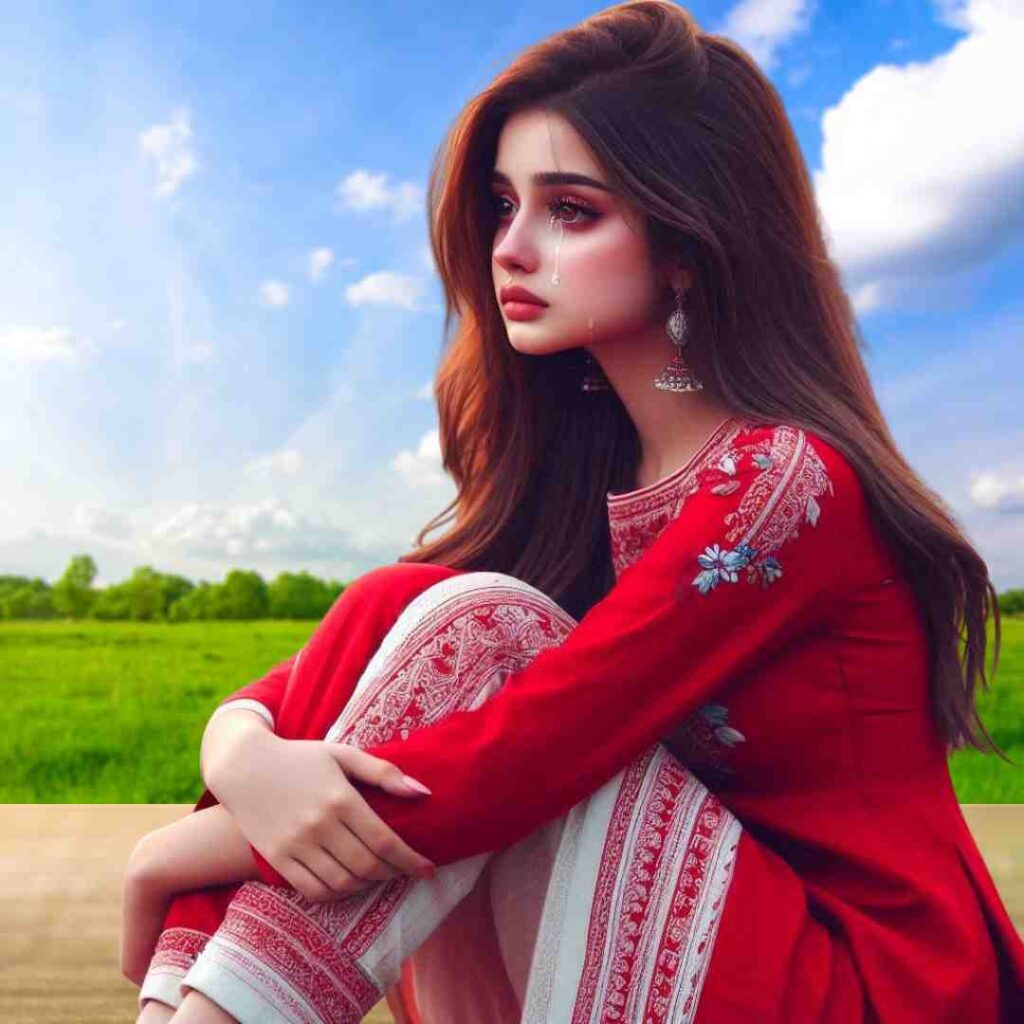 Very Very Sad DP Girl for WhatsApp