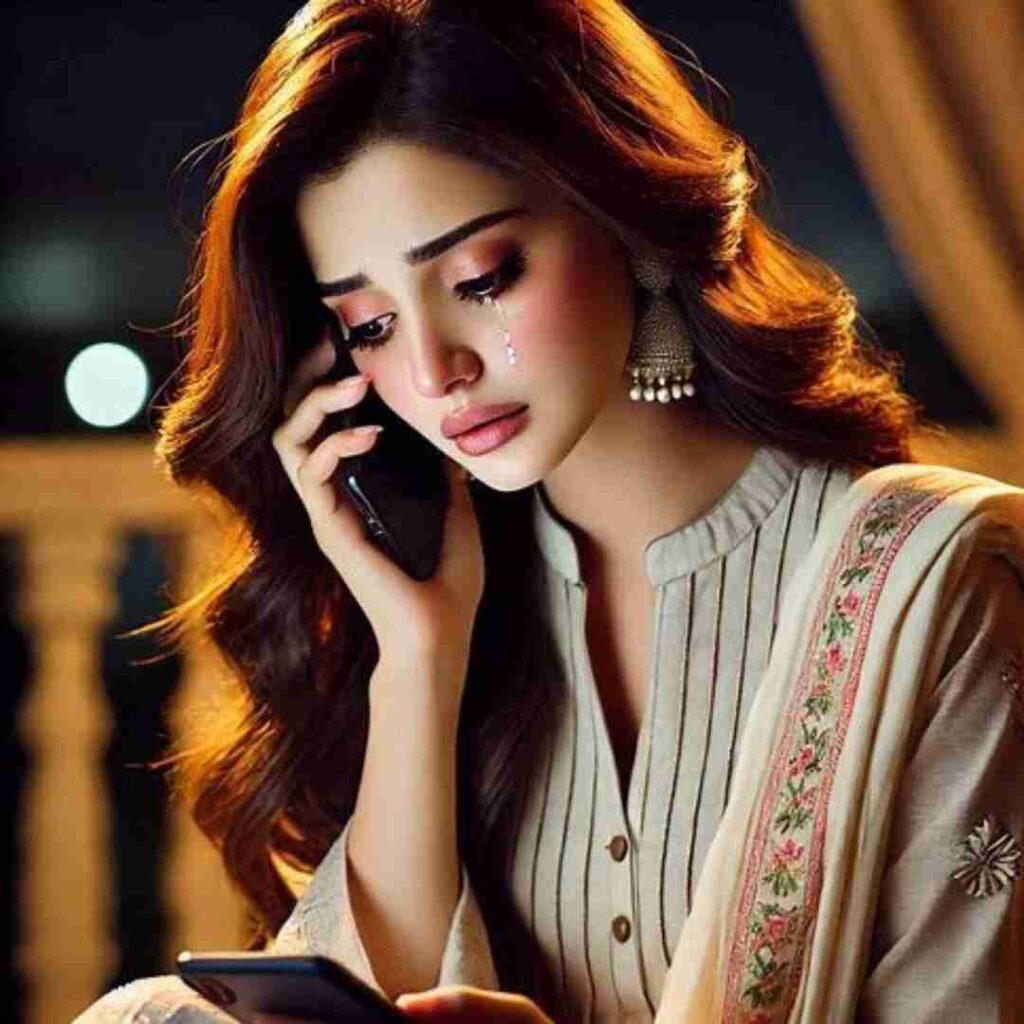 Very Very Sad DP Girl for Facebook