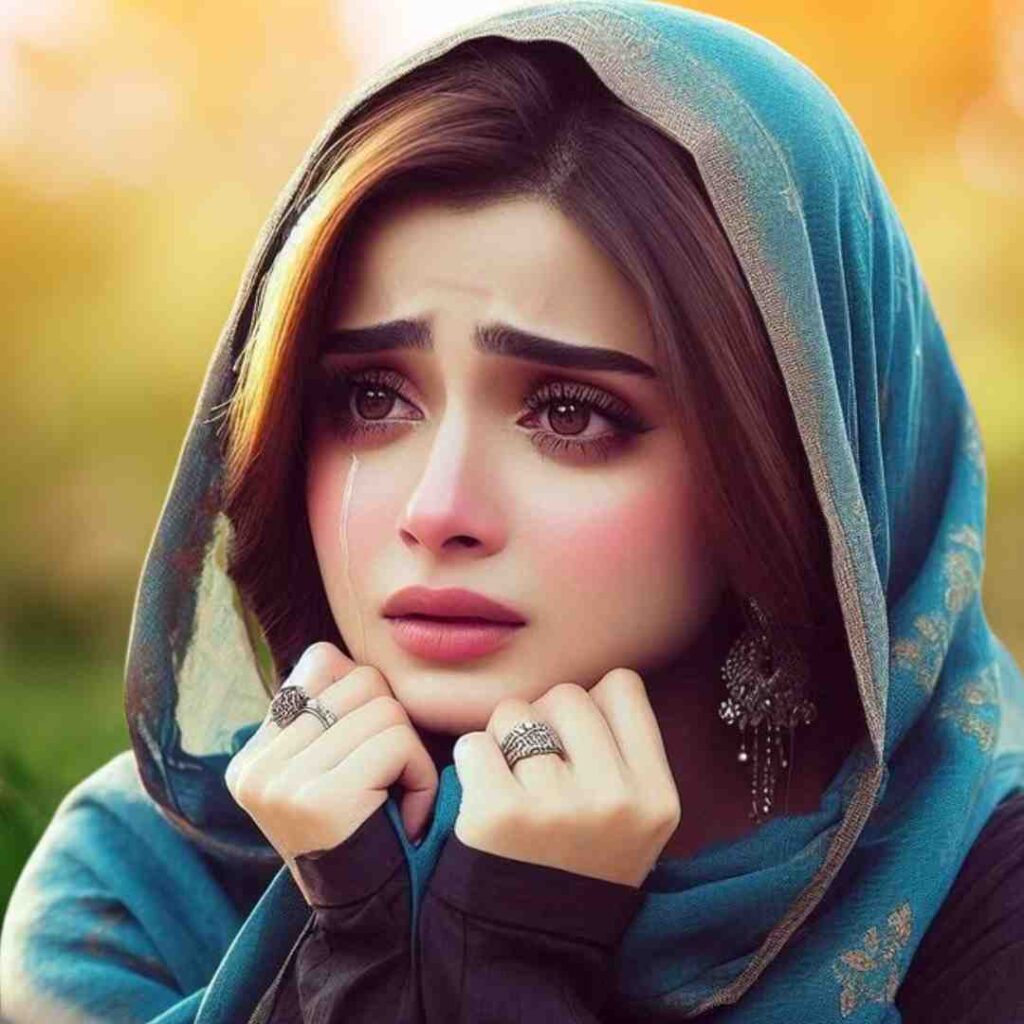 Very Very Sad DP Girl for Facebook